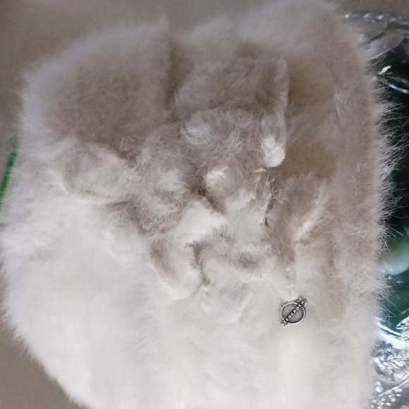 Seeberger Cream Colored Rabbit Hair Bucket Hat - Picture 8 of 16